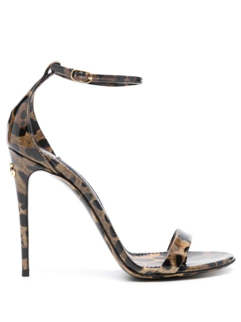 Dolce & Gabbana 110mm leopard-print sandals Women