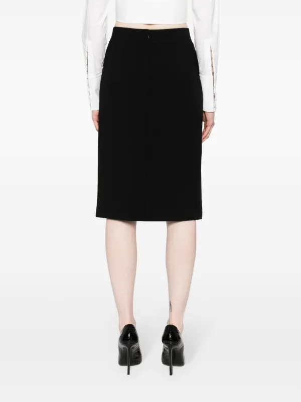 【関税&送料込み】Dolce & Gabbana Pencil Longuette Skirt Dolce & Gabbana side-slit Pencil Skirt | Black | FARFETCH