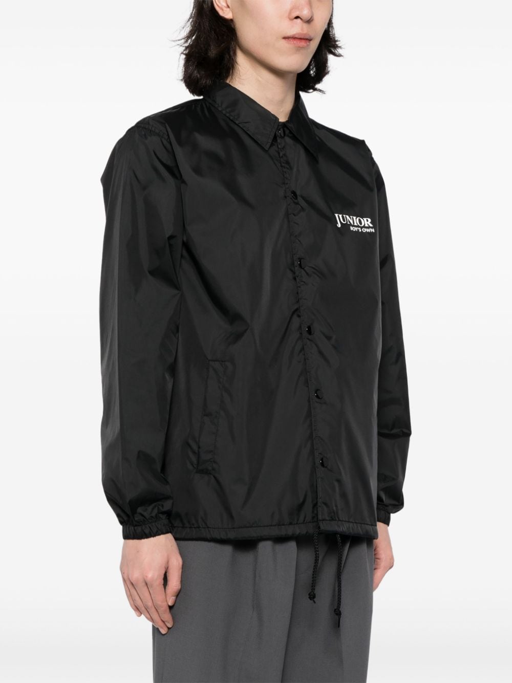 Shop Toga Virilis X Boy's Own Logo-print Coach Jacket In Black
