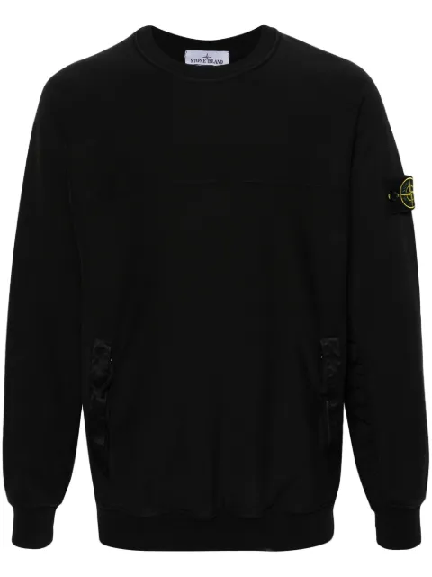 Stone Island Compass-badge cotton sweatshirt