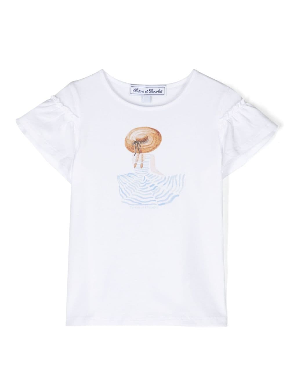 Tartine Et Chocolat Kids' Graphic-print Cotton T-shirt In White