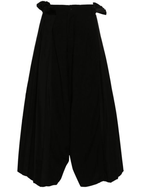 Yohji Yamamoto pleated wide-leg trousers