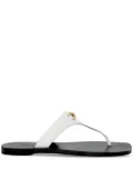 Versace Medusa Head leather sandals - White