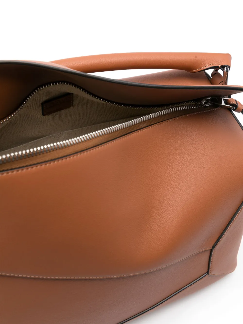 Loewe Large Puzzle Bag In Classic Calfskin In Brown