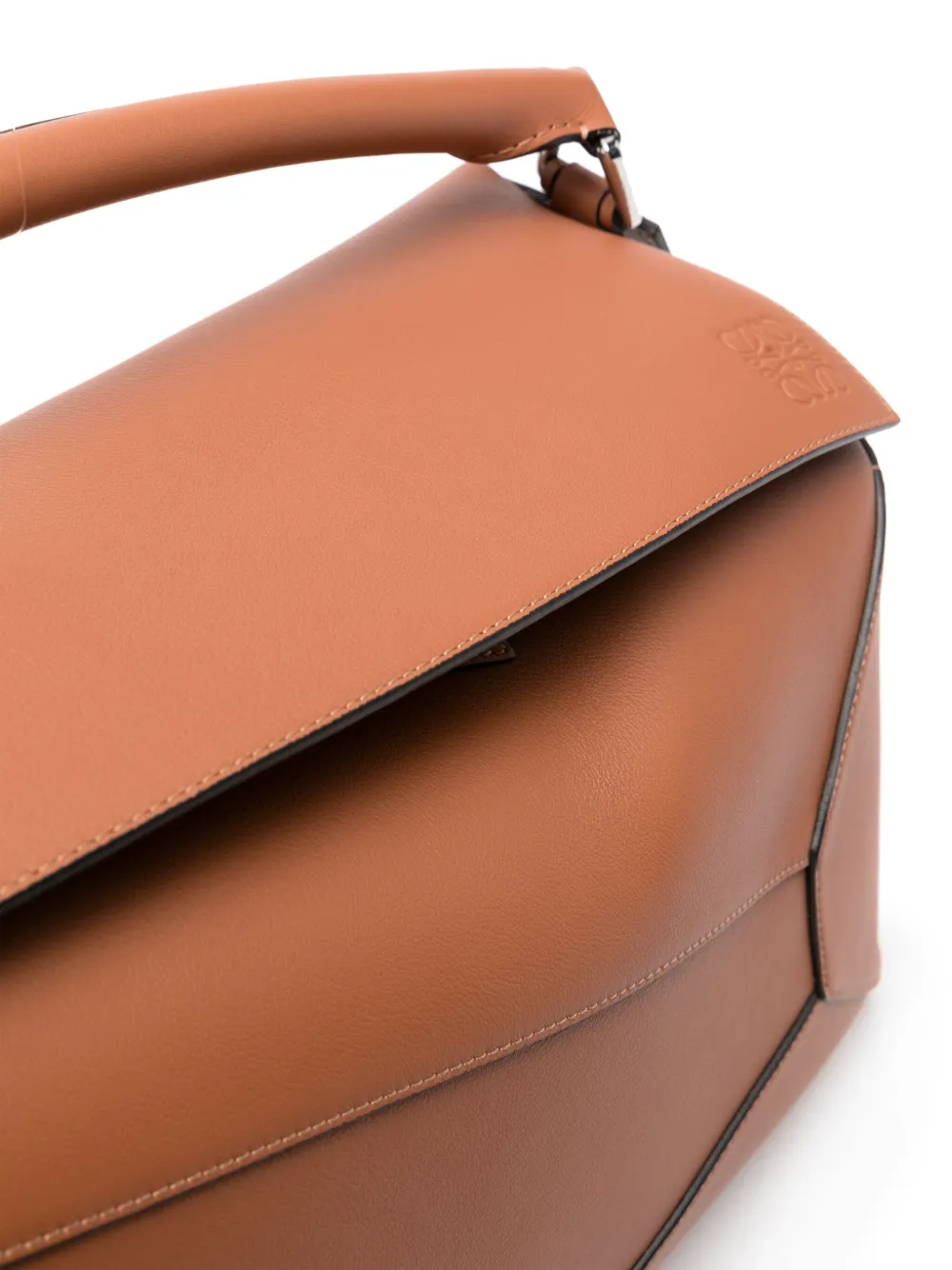 Loewe Large Puzzle Bag In Classic Calfskin In Brown