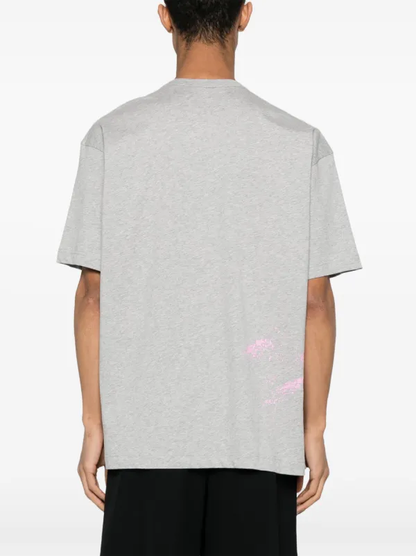 Comme Des Garçons Shirt ペイント Tシャツ | グレー | FARFETCH JP