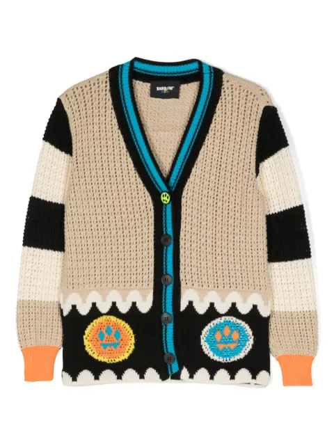 Barrow kids open-knit cotton cardigan