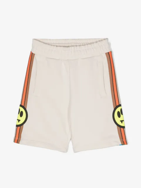 Barrow kids logo-tape cotton track shorts