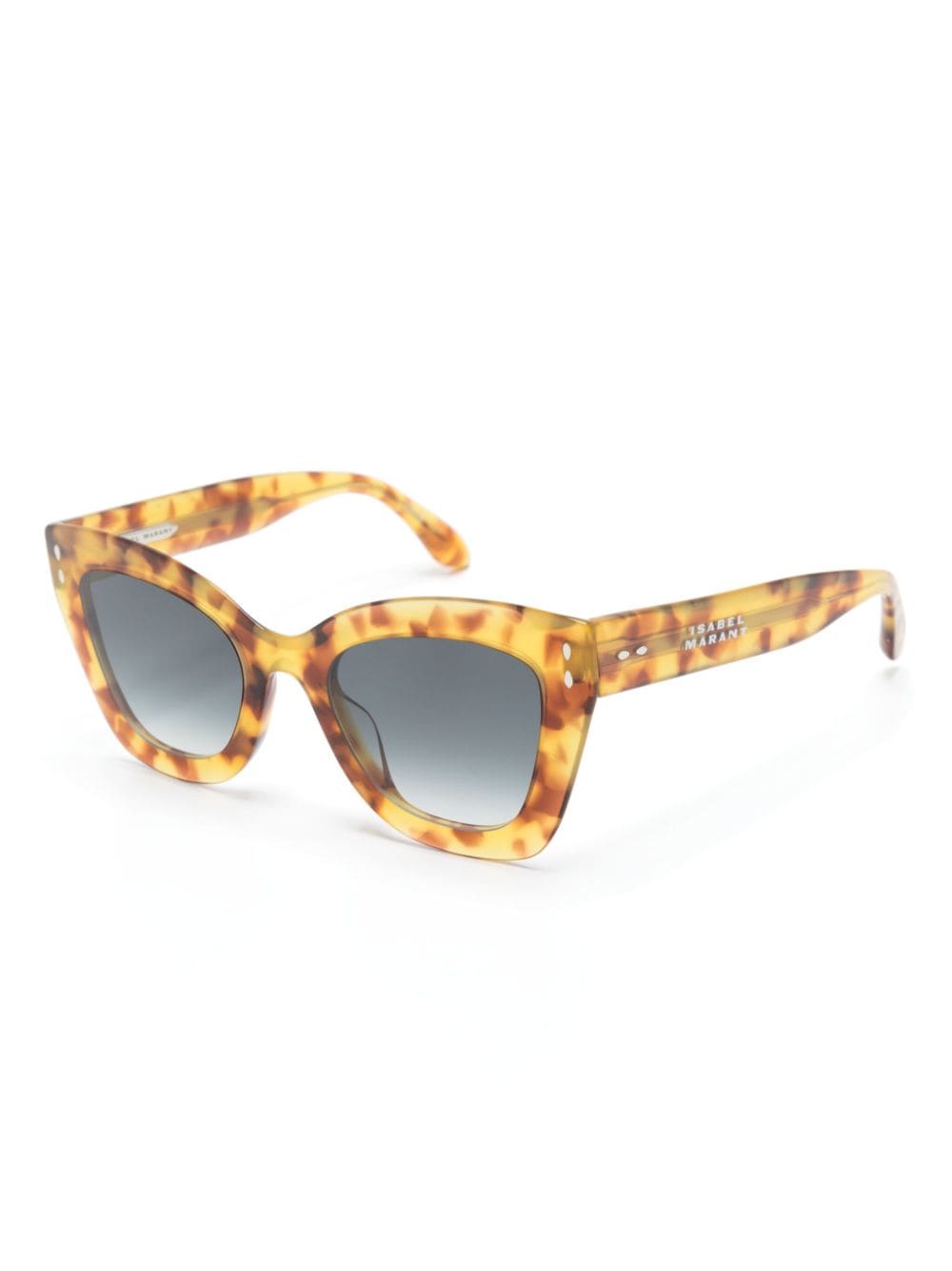 Shop Isabel Marant Eyewear Tortoiseshell Butterfly-frame Sunglasses In Gelb
