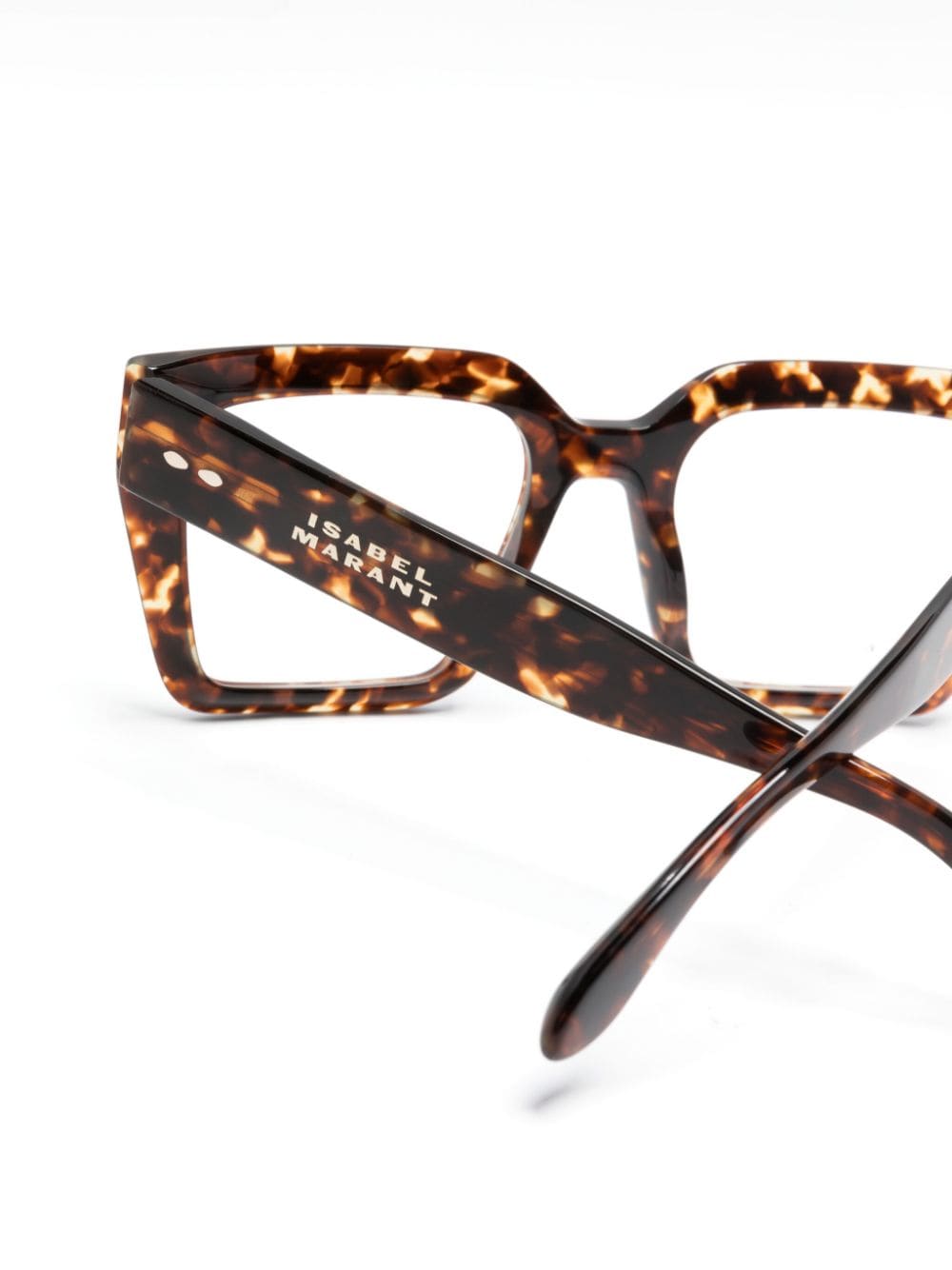 Isabel Marant Eyewear Zonnebril met schildpadschild-design en vierkant montuur Bruin