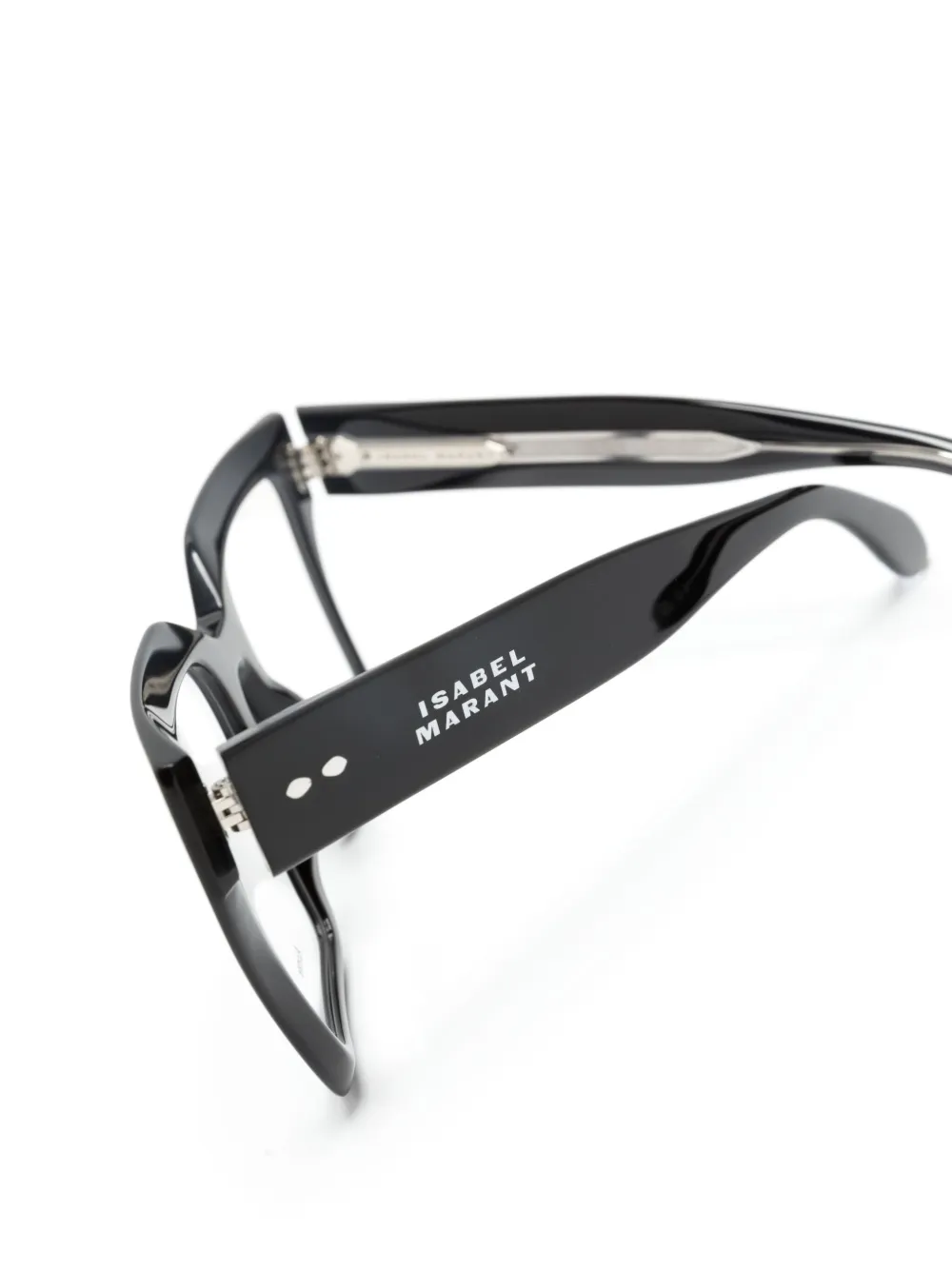 Shop Isabel Marant Eyewear Oversize-frame Glasses In Schwarz