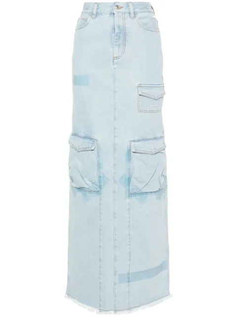 Gcds cargo denim skirt