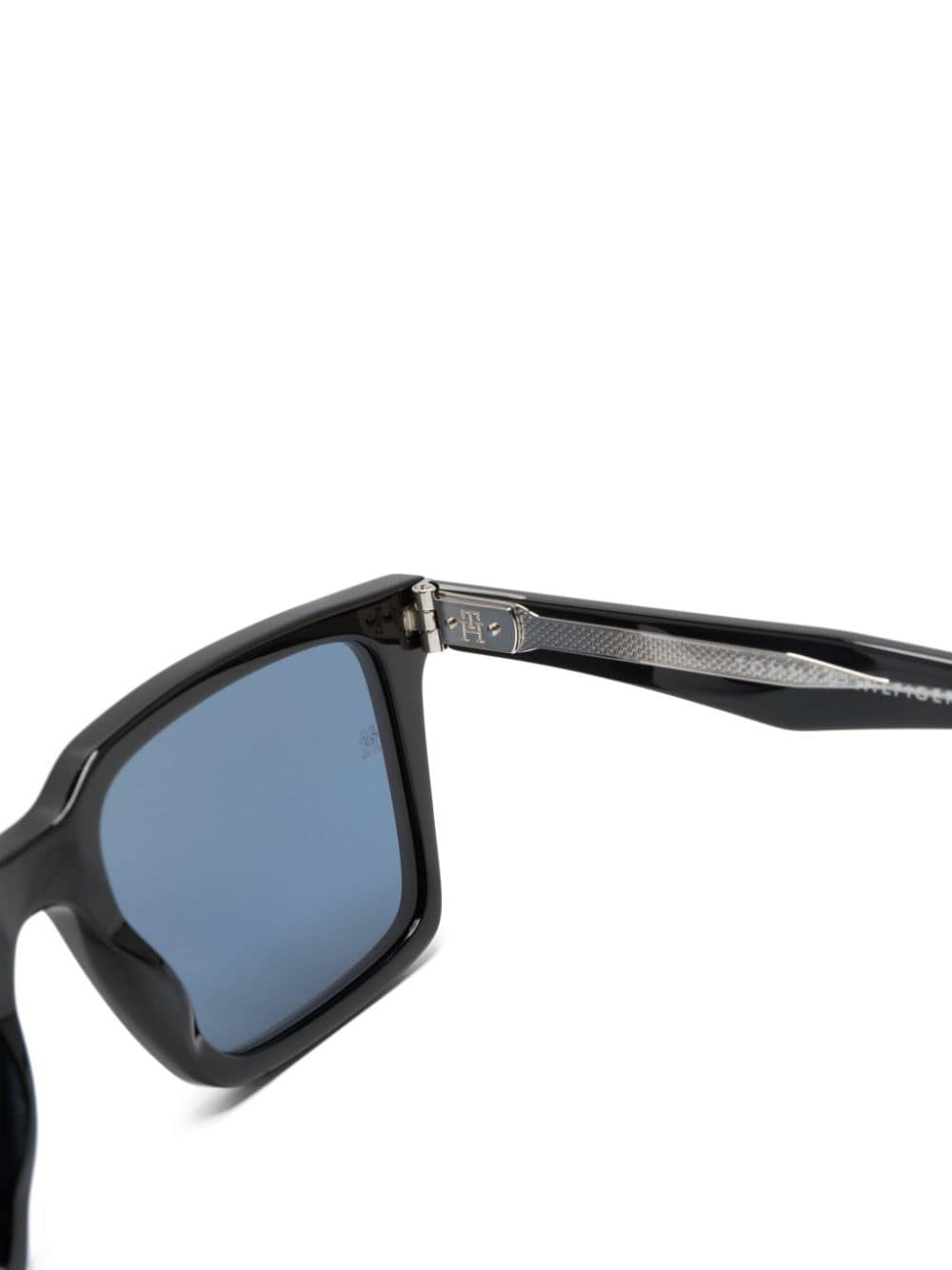 Shop Tommy Hilfiger Square-frame Sunglasses In 黑色