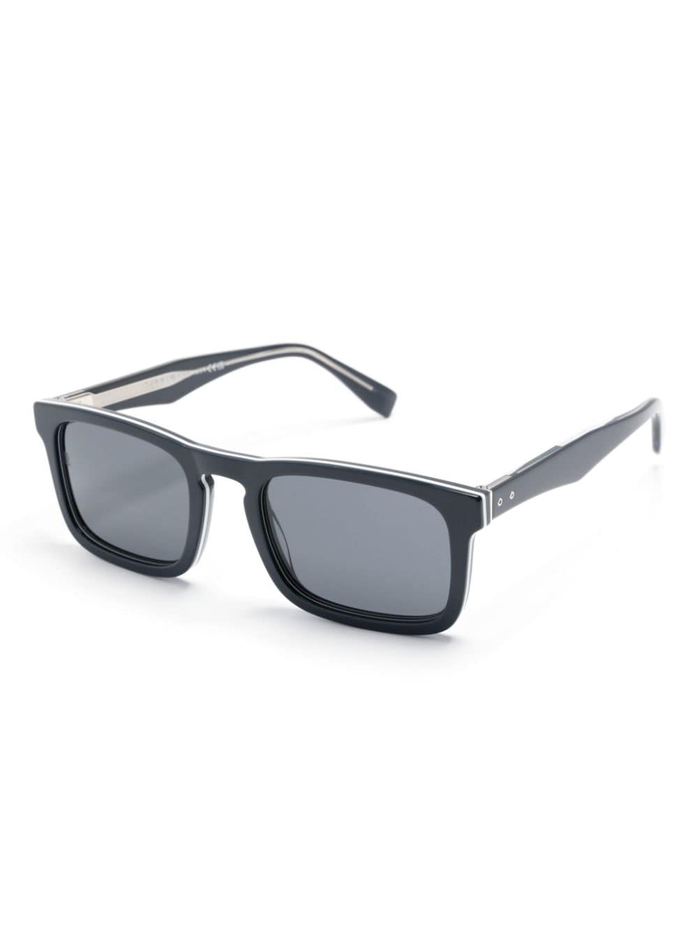 Shop Tommy Hilfiger Rectangle-frame Sunglasses In Blau