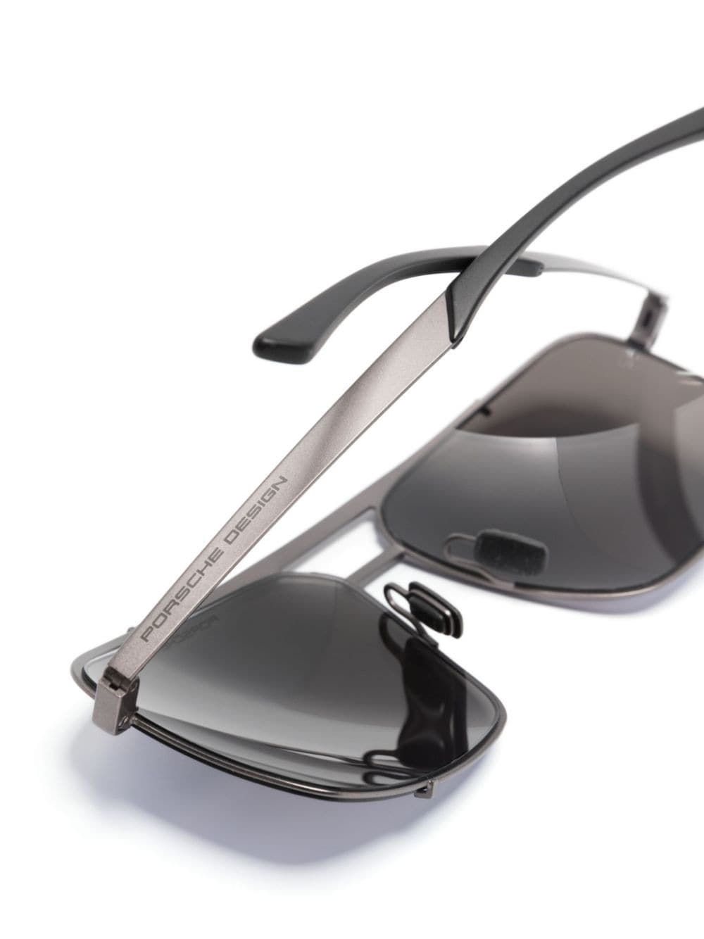 Shop Porsche Design P´8919 Pilot-frame Sunglasses In 灰色