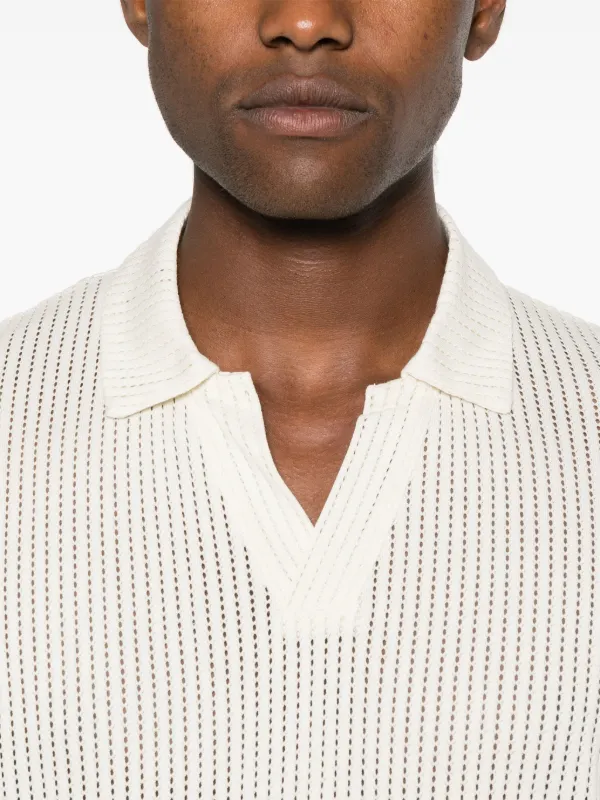 Sunspel Linear メッシュ ポロシャツ | ニュートラル | FARFETCH JP