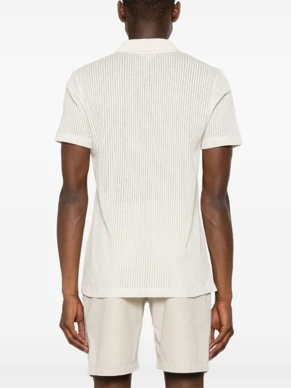 Sunspel Linear メッシュ ポロシャツ | ニュートラル | FARFETCH JP