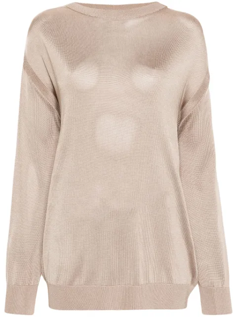 SA SU PHI long-sleeves cut-out jumper