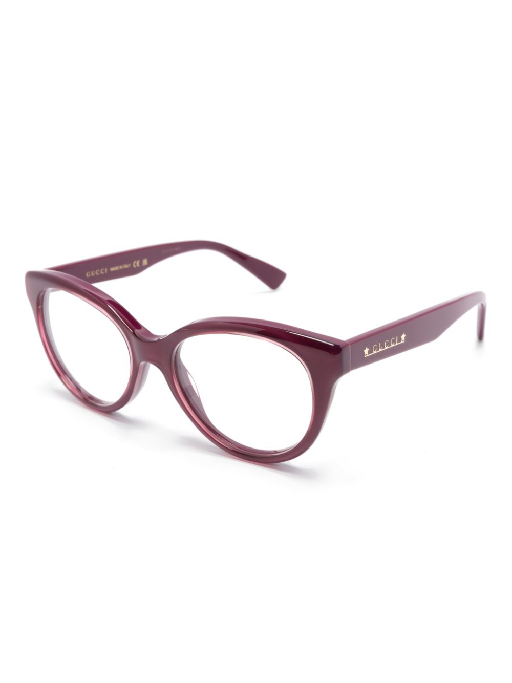 Gucci Eyewear Bril met rond montuur - Paars