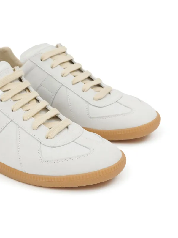 Maison Margiela Replica レザースニーカー | グレー | FARFETCH JP