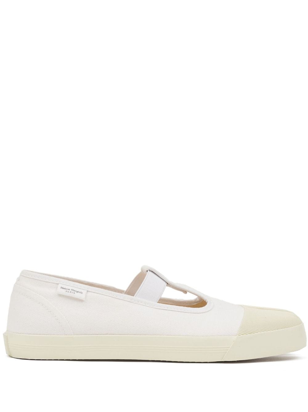 Shop Maison Margiela On The Deck Tabi Ballerina Shoes In White