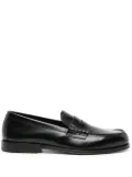 Henderson Baracco leather penny loafers - Black