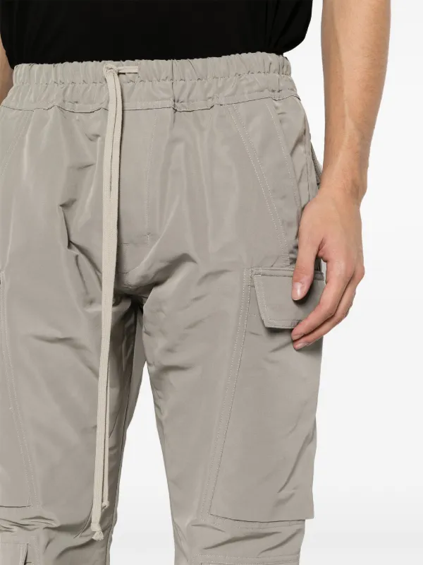 Rick Owens Mastodon Megacargo Tapered Trousers | Grey | FARFETCH