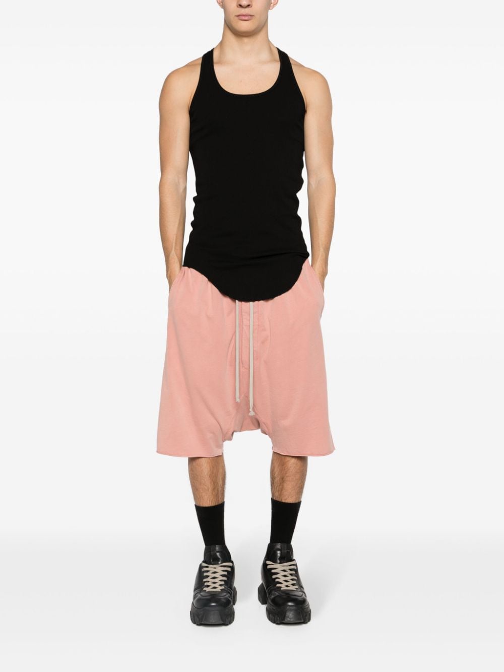 Shop Rick Owens Drkshdw Pods Drop-crotch Shorts In Pink