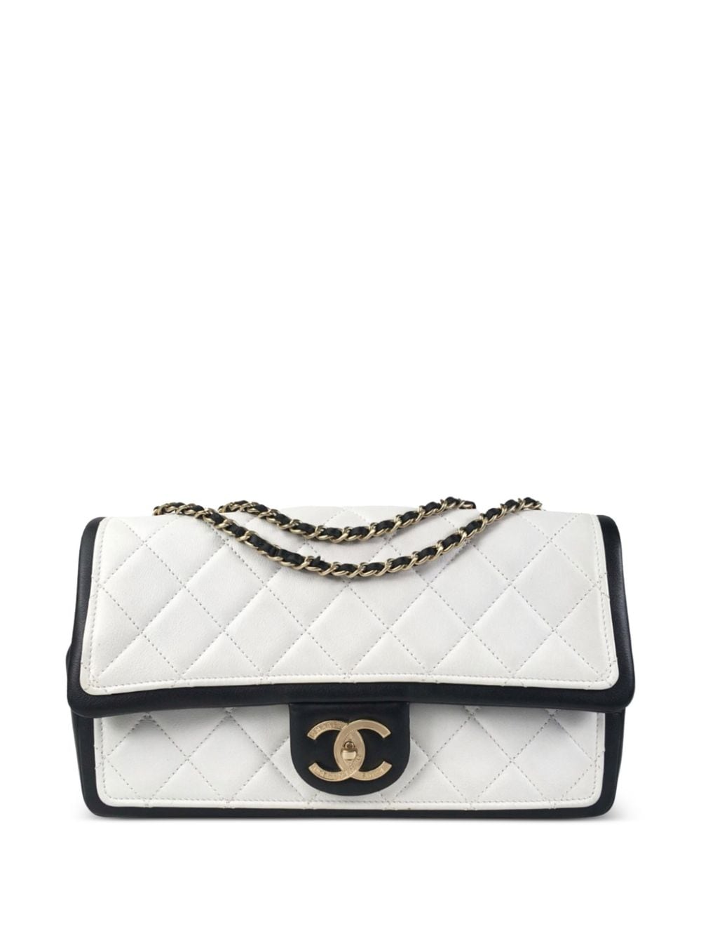 Pre-owned Chanel 2014 Medium Classic Flap Shoulder Bag In Black