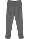 Canali belted slim-fit wool trousers - Grey