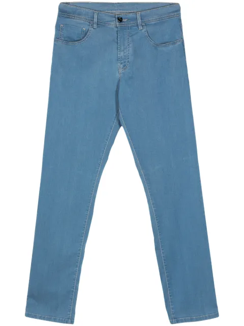 Canali jeans slim con tiro medio