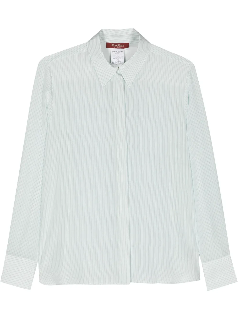 Max Mara Gong gestreepte blouse Beige
