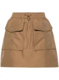 Moncler elasticated-waist cargo mini skirt - Neutrals