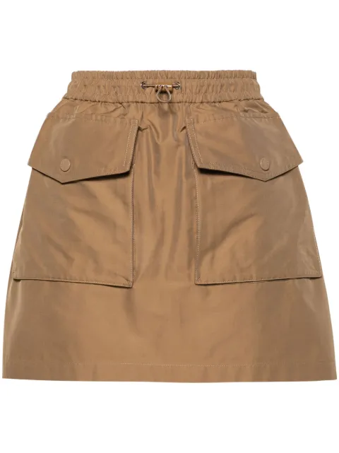 Moncler drawstring cargo miniskirt