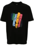 PS Paul Smith rabbit-embroidered cotton-blend T-shirt - Black