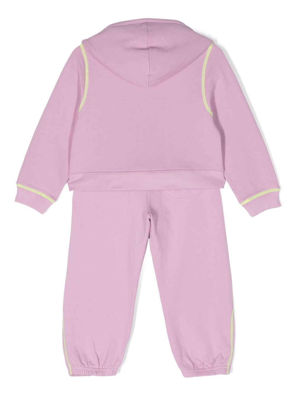 Stella McCartney Kids logo-print cotton tracksuit - Paars