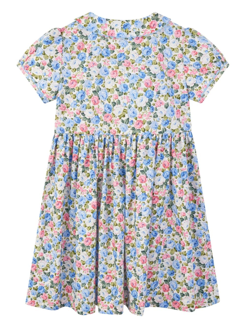 Rachel Riley floral-print cotton dress - Blauw