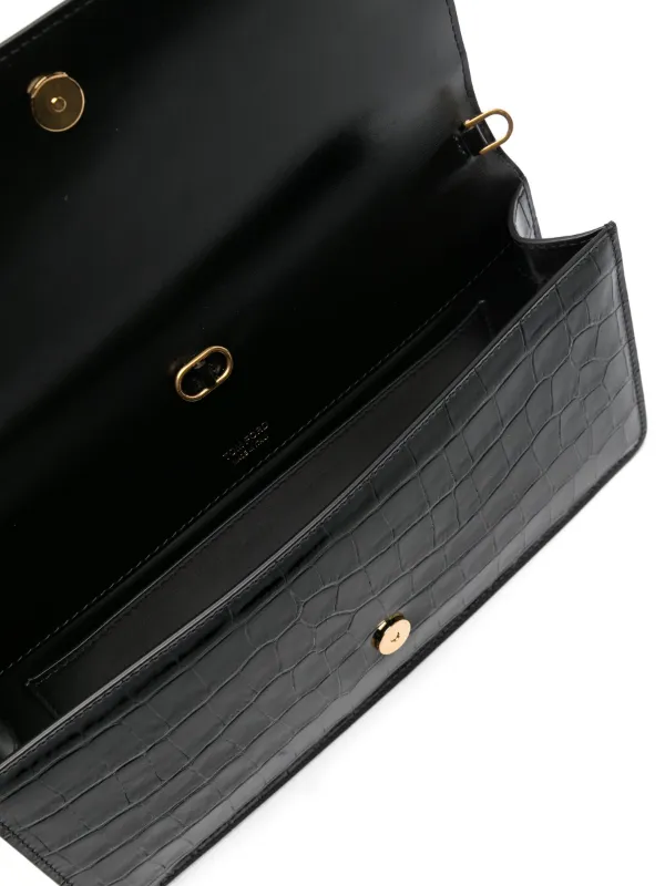 TOM FORD Whitney crocodile-embossed Shoulder Bag | Black | FARFETCH