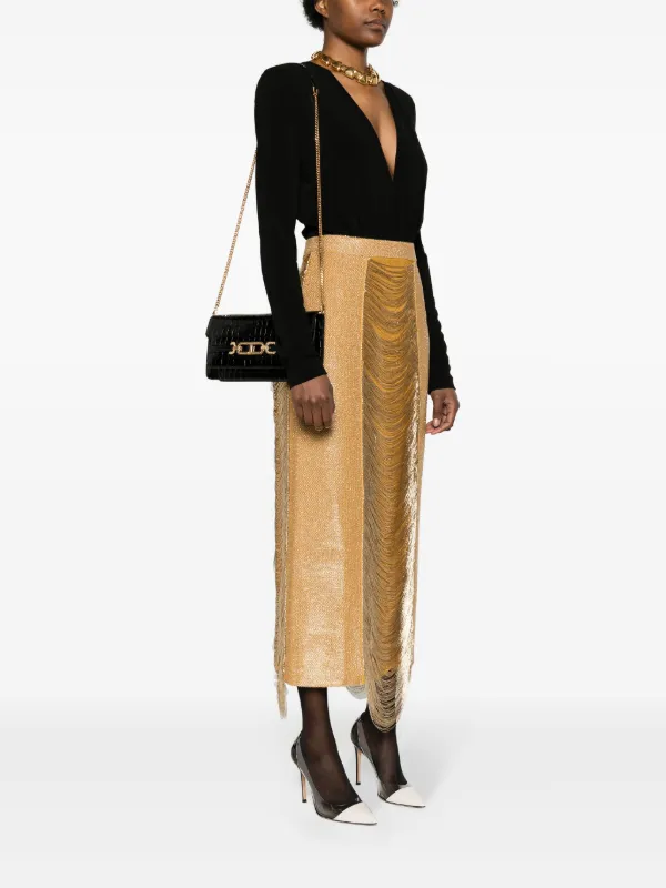小物 tomford whitney swag TOM FORD Whitney crocodile-embossed Shoulder Bag | Black | FARFETCH
