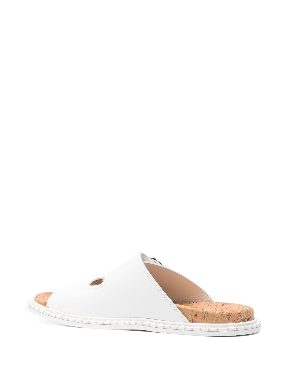 Shop Chloé Rebecca Double-strap Sandals In White