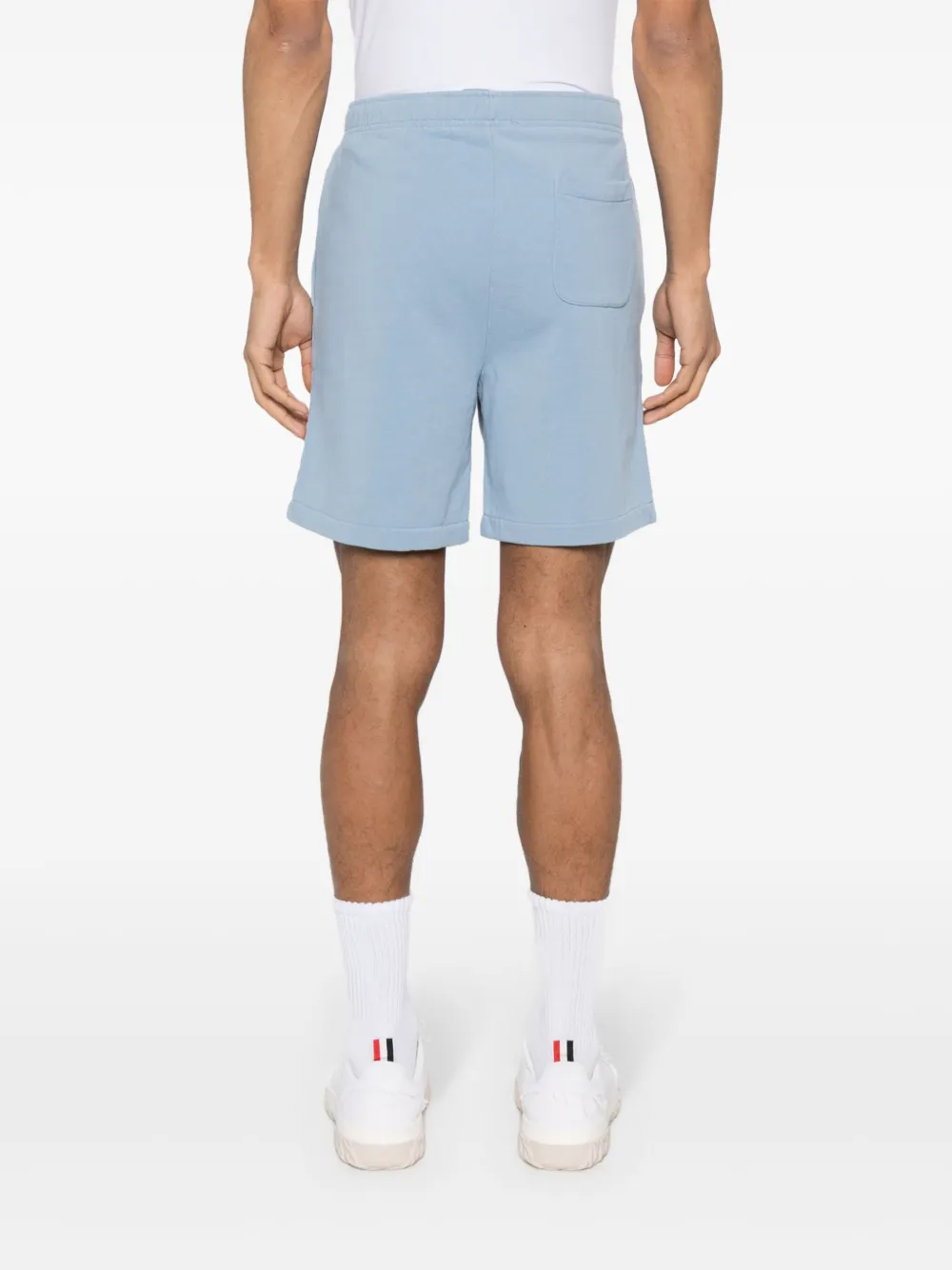 Shop Polo Ralph Lauren Pony Polo Cotton Track Shorts In Blue