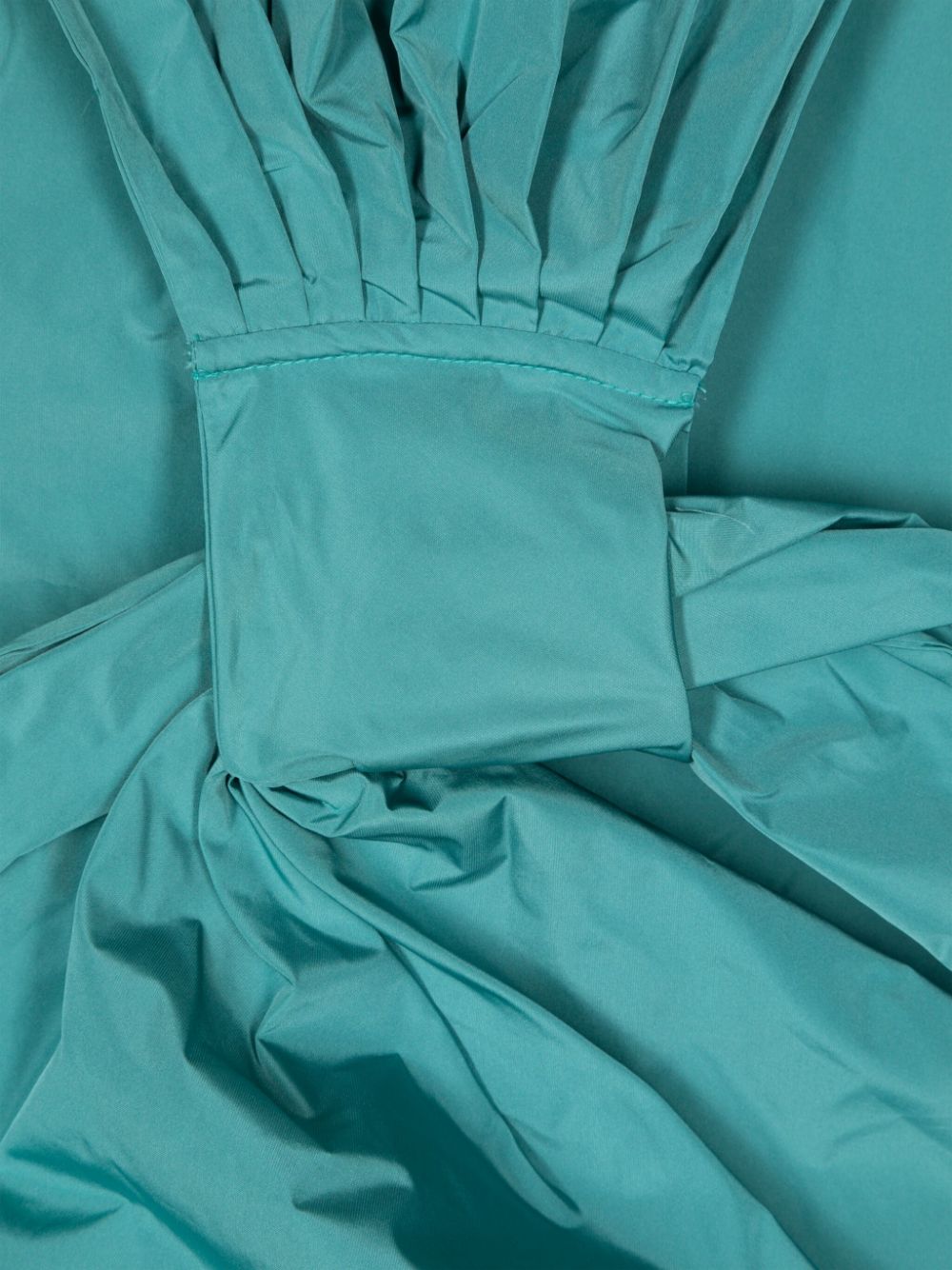 Shop Chiara Boni La Petite Robe Sliding-knot Taffeta Scarf In Green