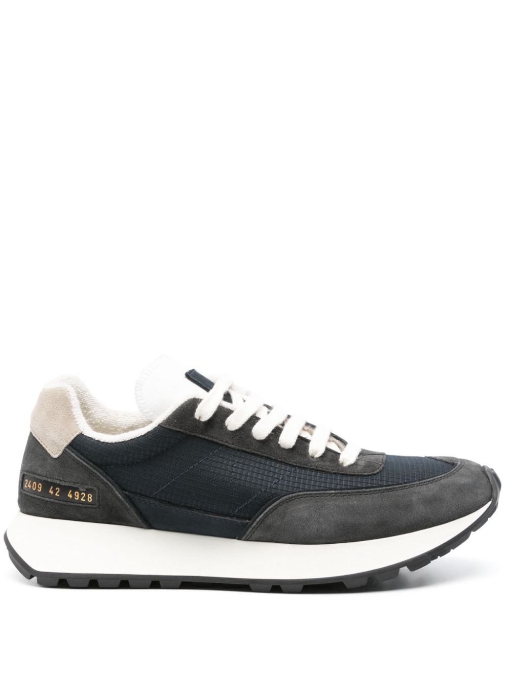 Track panelled sneakers