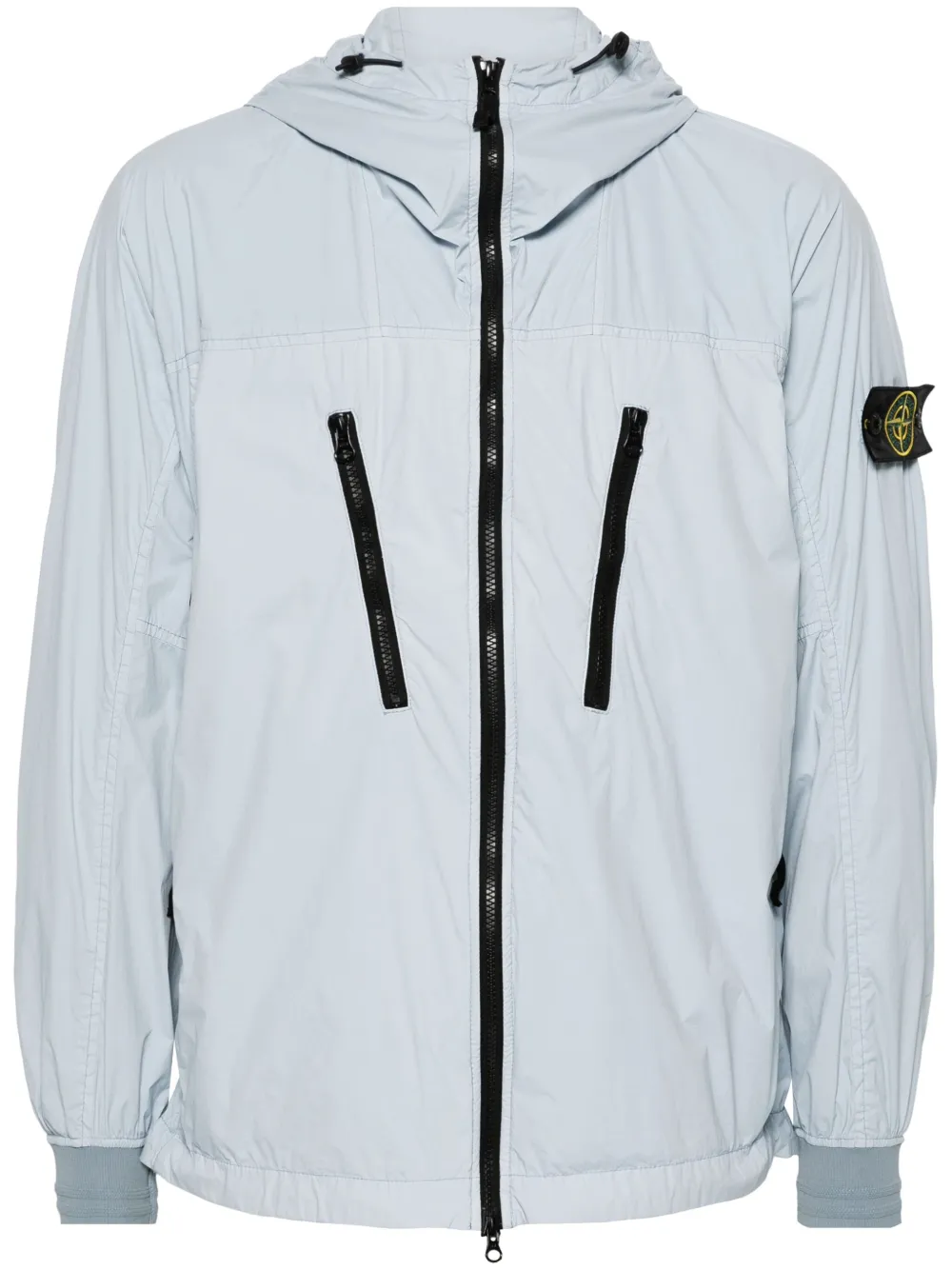 Stone Island Skin Touch hooded jacket Blauw