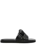 Gianvito Rossi Ottavia leather slides - Black