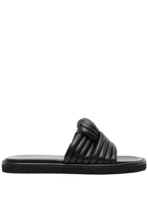 Gianvito Rossi☆レザービーチサンダル ブラック Gianvito Rossi ウィメンズ ビーチサンダル通販 - FARFETCH