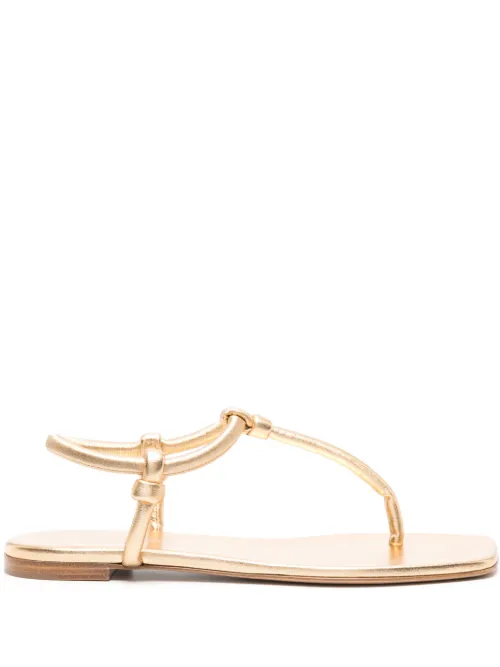 Sandales Juno Thong en cuir - Gianvito Rossi - Modalova