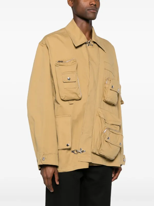 Lanvin x Future Crossed Front Cotton Utility Jacket Lanvin x Future Crossed Front Cotton Utility Jacket