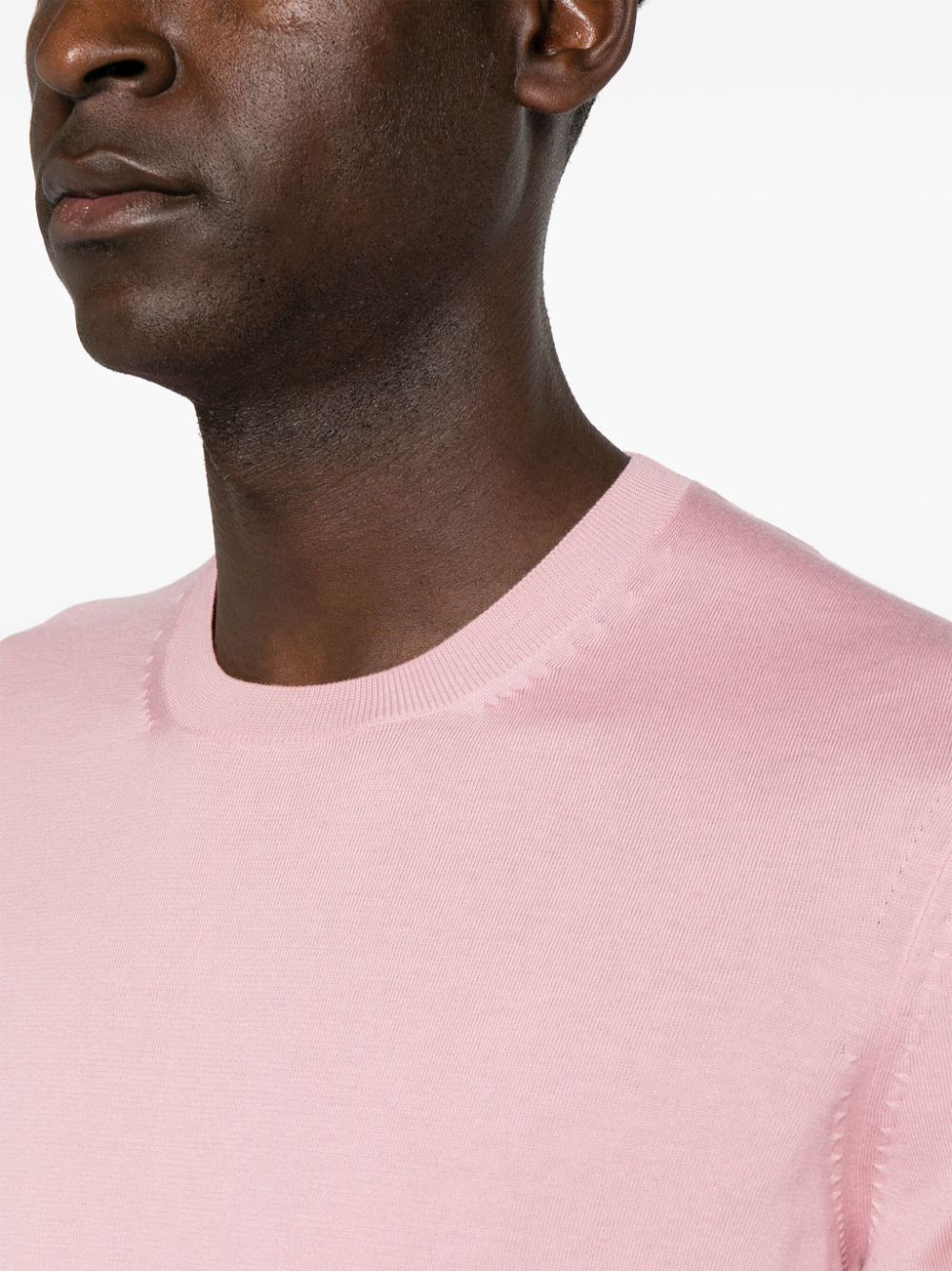 Shop Tom Ford Fine-knit Cotton Jumper In Pink