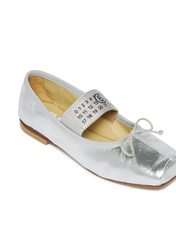 MM6 Maison Margiela Kids Anatomic Leather Ballerina Shoes - Farfetch